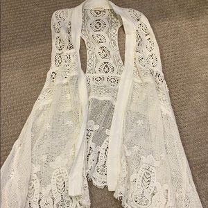 Meadow Rue White Lace Cardigan